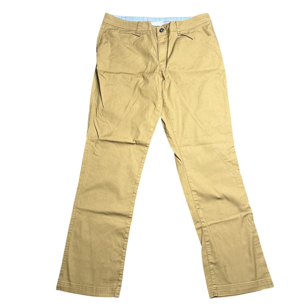ExOfficio Mens 36 Pants Mustard Tan Straight Leg‎ Chino Travel Outdoor Gorpcore